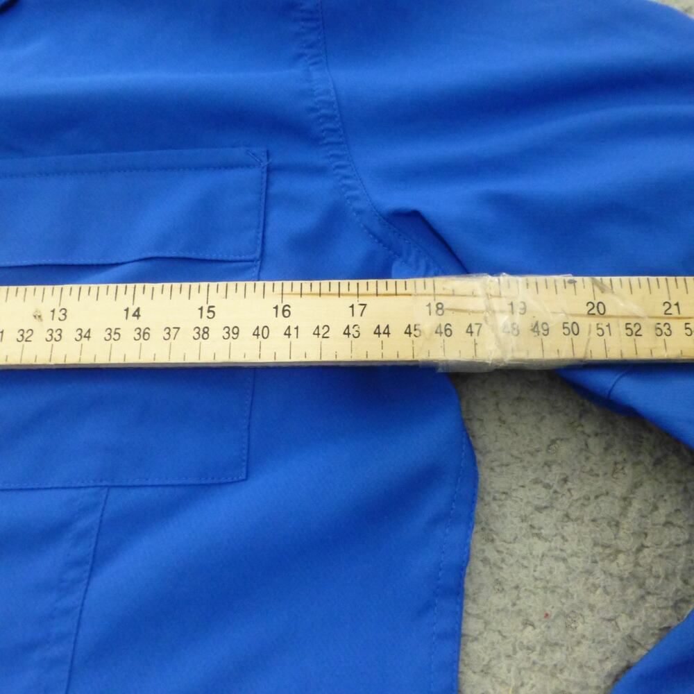 Reel Legends Shirt Womens Small Button UP Fishing Vented Blue Outdoor Hiking - Picture 6 of 8